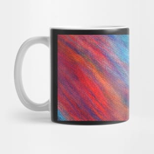 Fractal hexagons Mug